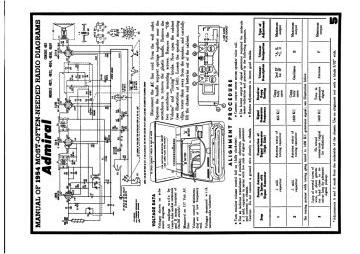 Admiral 4B24 schematic circuit diagram